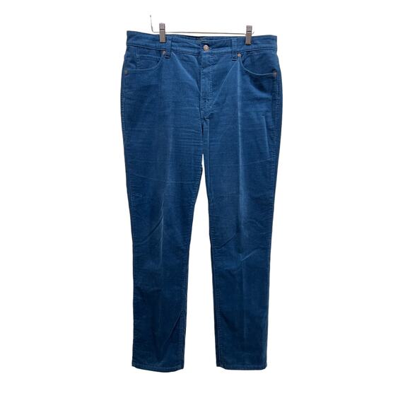 Talbots Womens Size 12 Stretch Fine Corduroy Straight Leg Pants Teal Ocean - Picture 1 of 11